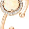 14K Gold Plated Crystal Birthstone Rings | Rings For Women