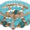 Bohemian Boho Stackable Bracelets for Women Set, Girls Stretch Multilayer Stack Beads Colorful Beaded Charm Bracelets Girl Handmade Jewelry