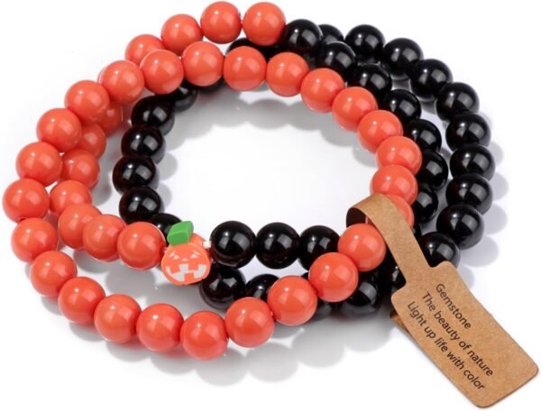 3 PCS Healing Crystal Bracelets for Women 8mm Natural Stone Beaded Stretch Bracelet Amethyst Jewelry Gifts