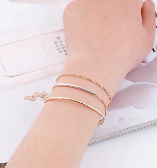 Layered Bracelet Set Assorted Beaded Bracelet Multiple Stackable Wrap Bangle Jewelry Adjustable