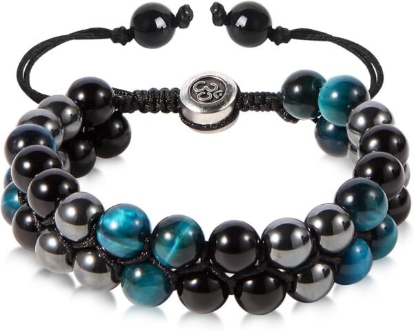 Triple Protection Bracelet - for Protect & Balance - Energy Crystal Handmade Bracelets for Men Women