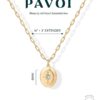 14K Gold Plated Engraved Coin Pendant Necklaces for Women | Byzantine Coin Pendants | Bohemian Necklace