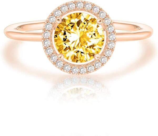 14K Gold Plated Crystal Birthstone Rings | Rings For Women