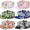 Bohemian Bracelet Sets for Women - 6 Sets Stackable Stretch Bracelets Multi-color Boho Jewelry for Women Hippie Bracelets Dainty Jewelry