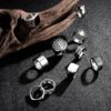 10 Pcs Men's Stainless Steel Vintage Signet Ring Square Pinky Thumb Chunky Thin Band Ring Vintage Biker Band Rings Set 7-13